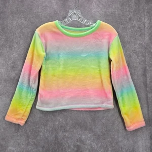 SO Rosa Regenbogen Langarm Fleece Pullover Kleinkind Pullover Mädchen M Medium - Bild 1 von 5