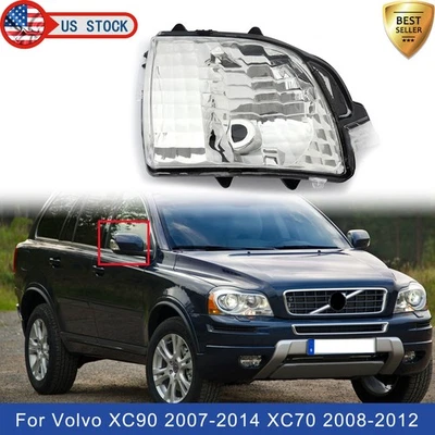 For Volvo XC70 XC90 2007-2014 Right Side Wing Mirror Turn Signal Light Lamp Lens - Image 1 of 4