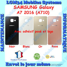 VITRE ARRIERE COQUE CACHE BATTERIE SAMSUNG GALAXY A7 2016 (A710) ADHESIF ET LOGO