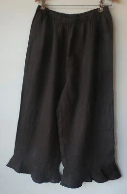 Pantalones FLAX Designs M NUEVO SIN ETIQUETAS Falda de Cama Bloomers CAFÉ Foto 1 de 4