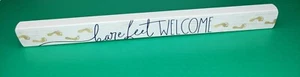 Barefeet Welcome Talking Stick Wooden Home Decor Garden Uplifting Message Family - Picture 1 of 3