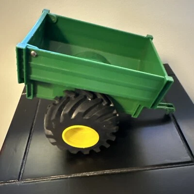 John Deere Monster Treads Dump Trailer/Wagon By Tomy Play Tractor Farm - Image 1 of 4