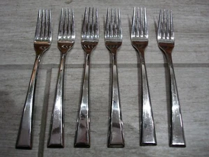 Yamazaki EPOCH 18/8 Stainless Patrick Meyer Glossy Flatware 6-Dinner Forks CHINA - Picture 1 of 3