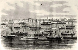 Flota Naval de Annapolis Maryland Historia de la Marina de la Guerra Civil para Expedición Burnsides - Imagen 1 de 1