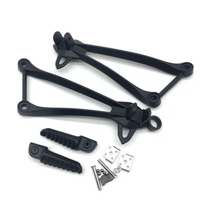 Soporte de reposapiés trasero de pasajero negro para Kawasaki Ninja ZX-10R 2008-2010 Foto 1 de 4