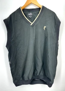Ashworth Weather Systems Vest Mens Large Windbreaker Golf Water Repellent Black - Picture 1 of 8