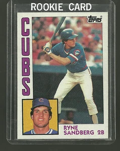 1984 Topps  #596 Ryne Sandberg Chicago Cubs - Picture 1 of 2