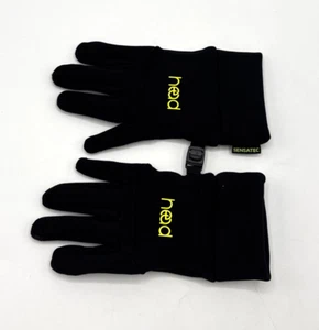 Head Children's Gloves Medium Touchscreen Lined Rubber Grips Neon Green - Picture 1 of 13
