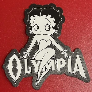Oly Olympia Beer Betty Boop Cartoon Sticker Vinyl Decal Classic Retro Tumwater - Picture 1 of 1