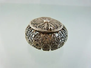 FILIGREE BOX with HINGED LID 800 BY unbranded GERMAN MAKER - Picture 1 of 7