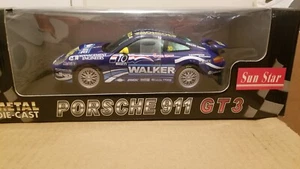 Diecast Sun Star Porsche 911 GT3 1:18 Monroe Walker New - Picture 1 of 3