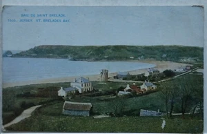 OLD POSTCARD 1920 JERSEY SAINT BRELADE'S BAY BAIE DE SAINT BRELADE - Picture 1 of 2