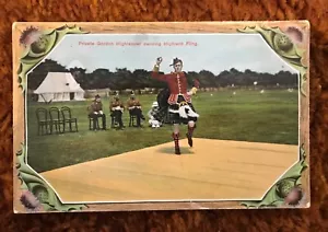 Postal vintage. Privado Gordon Highlander bailando Highland Fling (BX2) - Imagen 1 de 2