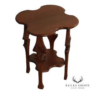Antique Arts and Crafts Oak Tabouret - Picture 1 of 15