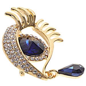 Tear Drop Brooch Butler and Wilson Polished Imported Rhinestone - Picture 1 of 12