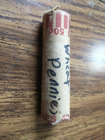 Wheat Penny Roll *Lot of 50 Coins* 1909-1958 Unsearched Estate Collection Cover