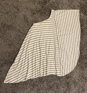 Free People Beach übergroße Überdeckung gestreifte Baumwollmischung Größe XS - Bild 1 von 8