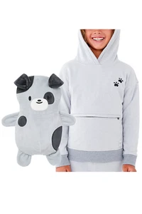 CubCoats 2-in-1 Kids Transforming Pullover Hoodie & Plush Animal Pimm - Picture 1 of 3