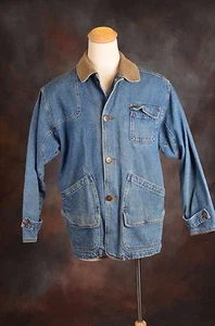 J.L. Colebrook Womens Denim Jacket plaid lining Size Medium (A) - Picture 1 of 10