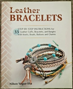 PB book, Leather Bracelets, 33 Step-by-Step Instructions by Nihon Vogue-Sha 2017 - Picture 1 of 12