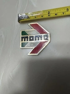 🔥 MOMO Vintage F1 NOS Badge Italia emblem Brass Enamel Logo Le Mans RARE‼️ - Bild 1 von 2