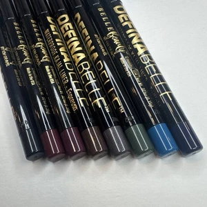8 Pk Line Backer By Belle Beauty, Waterproof Liner Black Plum Grey Teal Green + - Picture 1 of 6