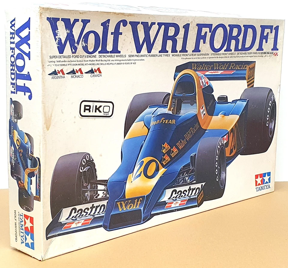 Tamiya 1/12 Scale Unbuilt Kit BS1224 - Wolf WR1 Ford F1 #20 Race Car - Image 1 of 4