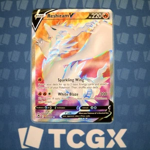 Pokemon - Reshiram V (Full Art) - 172/195 - SWSH12: Silver Tempest - Holo NM - Picture 1 of 1