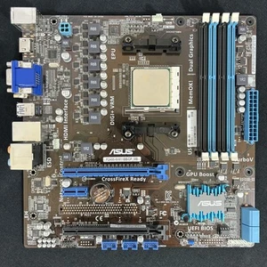 MOTHERBOARD/CPU COMBO: ASUS F2A55-M/M11BB/DP_MB FM2 mATX + AMD A4-6300 - Tested! - Picture 1 of 8