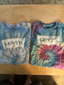 Levi’s Batwing Logo T-Shirt Mehrfarbig Regenbogen Batik Grafik Tee Herren Large - Bild 1 von 11