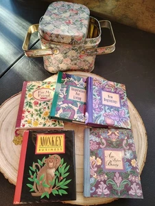 Vintage Tin Filled With Peter Pauper Mini Books Lot 4" Readers Gift Collectors - Picture 1 of 24