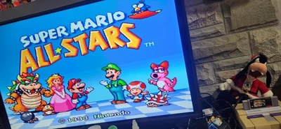 Super Mario All Stars Super Nintendo 1994, подлинная, проверенная картинка доказательство - Изображение 1 из 3