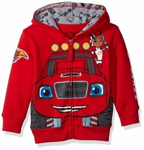 Nickelodeon Boys' Toddler Monster Machines Lets Blaze Hoodie - Picture 1 of 3