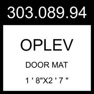 IKEA OPLEV Door Mat Indoor/outdoor Gray 1 ' 8"x2 ' 7 " 303.089.94 - Picture 1 of 1