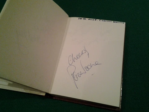 PETER NOONE  SIGNED AUTOGRAPH BOOK PAGE Cover