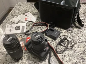 Canon EOS Rebel T6 Bundle - 18-55mm lens, 75-300mm zoom lens - Picture 1 of 6