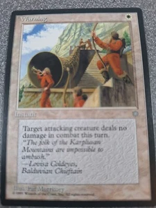 LOTE de 2 cartas Magic the Gathering g50-Arenson's Aura-Warning - Imagen 1 de 2