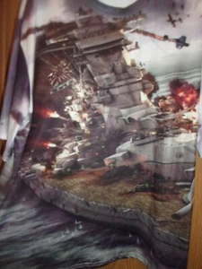 Battleship Destroyer XL nylon or poly t shirt WAR - Picture 1 of 2