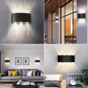 Modern Waterproof LED Wall Light Up/Down Wall Sconce IP54 Outdoor/Indoor Lamp - Picture 1 of 12