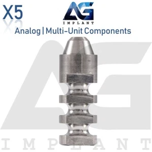 5 Analog Prosthetics For Fit Multi Unit 1.6 System Components - Picture 1 of 3