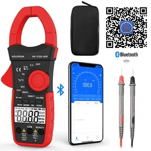 True RMS Clamp Meter Digital Multimeter Bluetooth 1000A AC/DC Volt Current 6000C - Picture 1 of 14