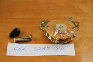 ROBLE GRIGSBY SWITCH 3 VÍAS INTERRUPTOR FENDER STRAT® PICKUP SELECTOR 3 VÍAS 8 PUNTOS - Imagen 1 de 1