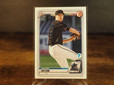 2020 BOWMAN 1ST EDITION RC DAXTON FULTON MIAMI MARLINS FIRST ROOKIE - Image 1 of 2