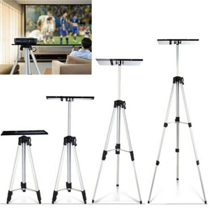 Aluminum Tripod Projector Stand Height Adjustable Laptop Computer Video Holder - Picture 1 of 14