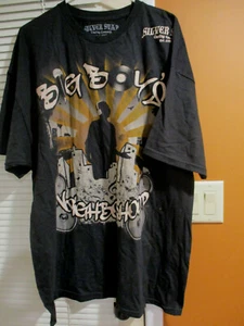 BIG BOYS NEIGHBORHOOD BLACK BIGGIE TSHIRT XXL DJ Hip Hop RADIOBIGBOY SILVER STAR - Picture 1 of 6