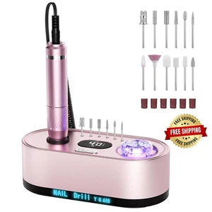 Taladro De Uñas Electrico Inalambrico Profesional 40000RPM Pulidor Para Lima USA - Bild 1 von 6