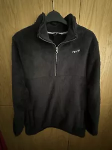Volcom Black Fleece UK 12 Women’s Long Sleeve 1/2 Zip Pullover Jumper - Picture 1 of 10