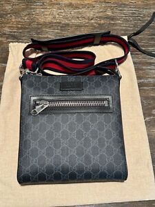 Gucci Supreme Black Small Messenger Bag, Perfect Condition