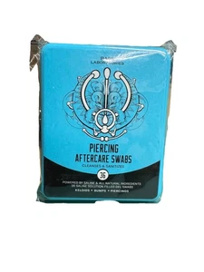 Base Laboratories Piercing Aftercare Swabs 36 Ct Cleanses Sanitizes - Picture 1 of 2