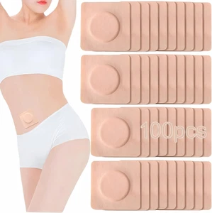 100 Pcs Castor Oil Wrap Pads, 2 Inch Self Adhesive Sleep Patches Pack for Bel... - Picture 1 of 13